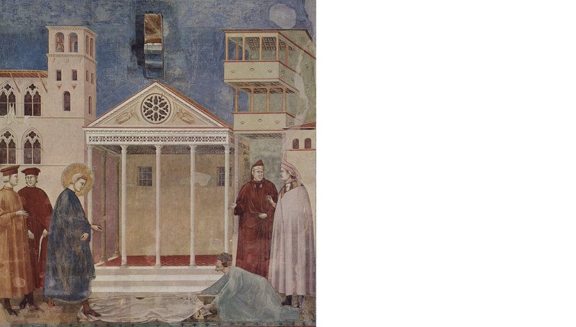 Detail of medieval painting