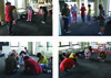 Participants at prototyping workshop exploring the body as modality of social communication