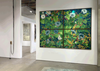 Stay a Little Longer, Morning Glory, Meadow Rue & Verbascum, variable edition of 2, woodcut and monotype on Kozuke paper, 240 x 180 cm, 2024