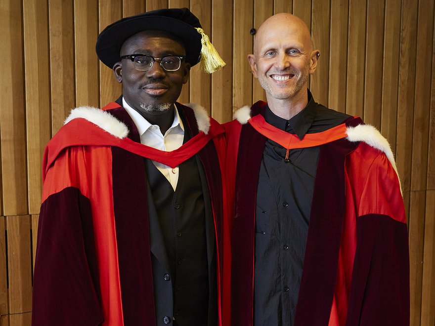 (L_R) Edward Enninful and Wayne McGregor_Royal College of Art Convocation 2023_Royal Festival Hall_Photographer Shaun James Cox copy