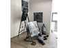 Dream Instructional: How to Stay Completely Still by Walking in a Circle, Screen printed and spray-painted steel, screen printed sandbags, spray-painted air-drying clay, custom printed stickers