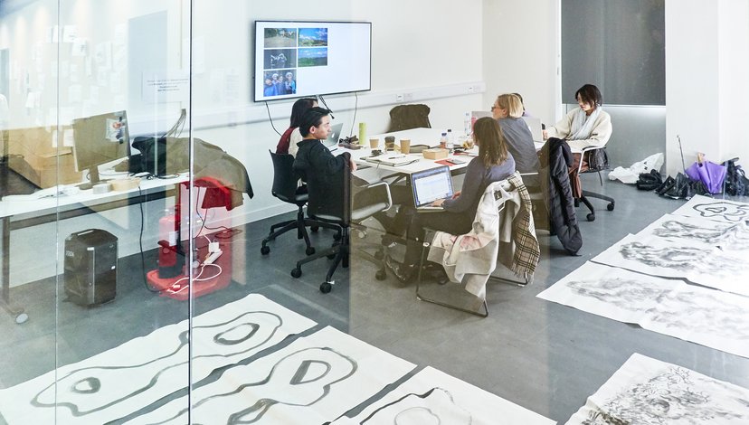 Meeting room in the School of Communication Studios, White City (photo: Richard Haughton)