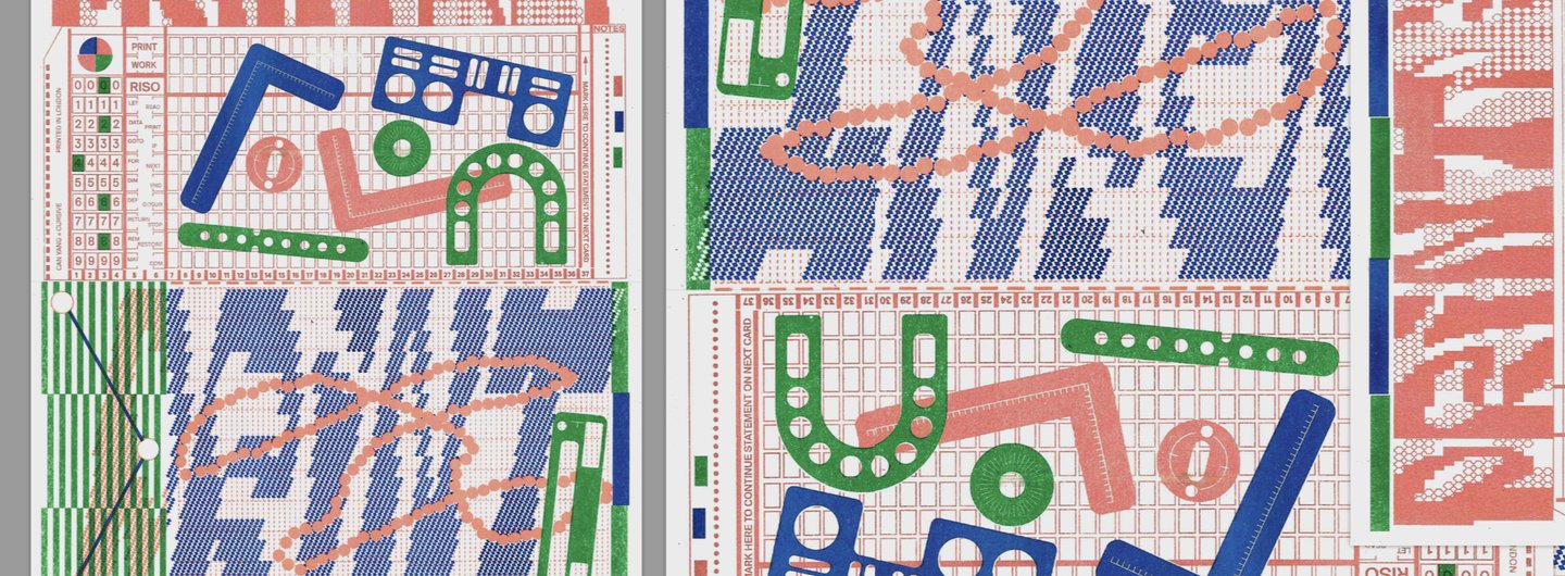 Riso poster printed by Cursive