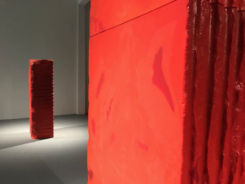 Shanghai Museum of Glass red monoliths