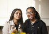 Shefali Bohra and Debra Babalola, winners of the TATA Consultancy Services (TCS) Award for Digital Inclusion for 'Dotplot'