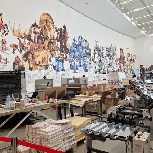 Publishing on show - lumbung press, part of documenta 15, Kassel, 2022