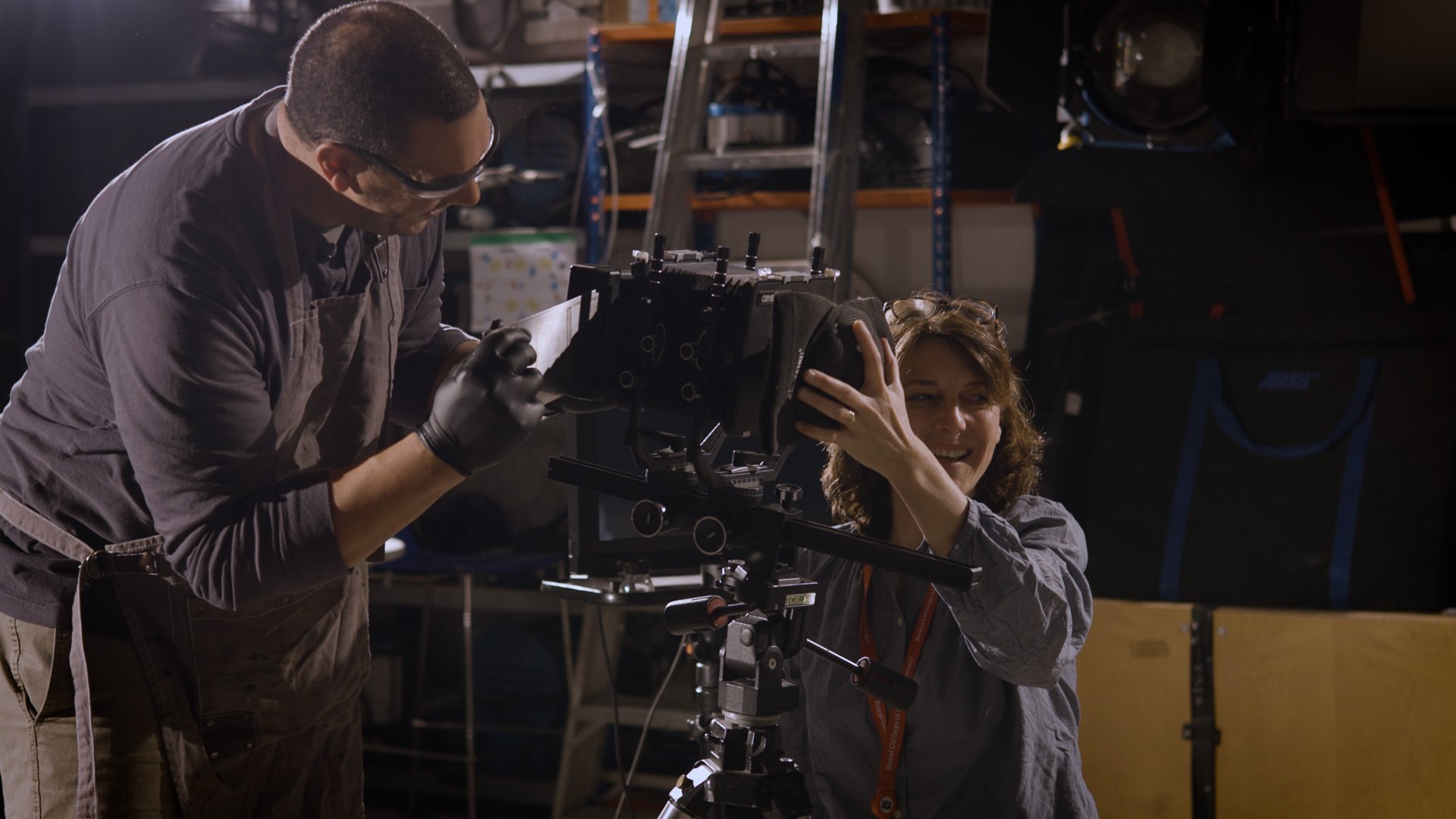 Valerie Bernardini in photography studio