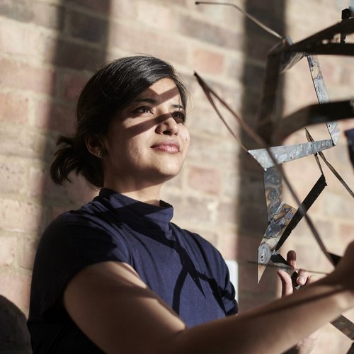 Sculpture student