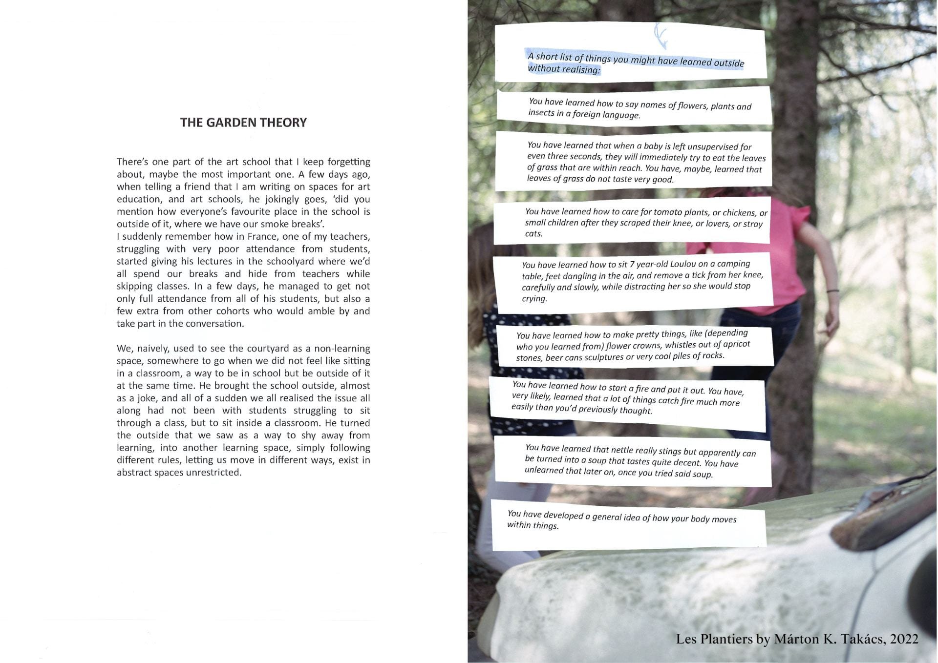 The garden theory